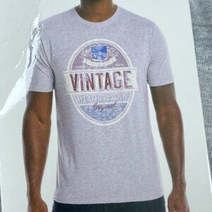 Original Weatherproof Vintage Graphic T-Shirt XL Gray Short Sleeve Tee a0087